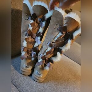 Ugg Bailey Bow Tall Chestnut